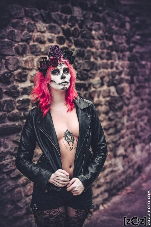 Mejika, séance Calavera Catrina, Théâtres antiques de Fourvière (Lyon), le 23 octobre 2015